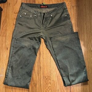 Green, size 7 flare pants